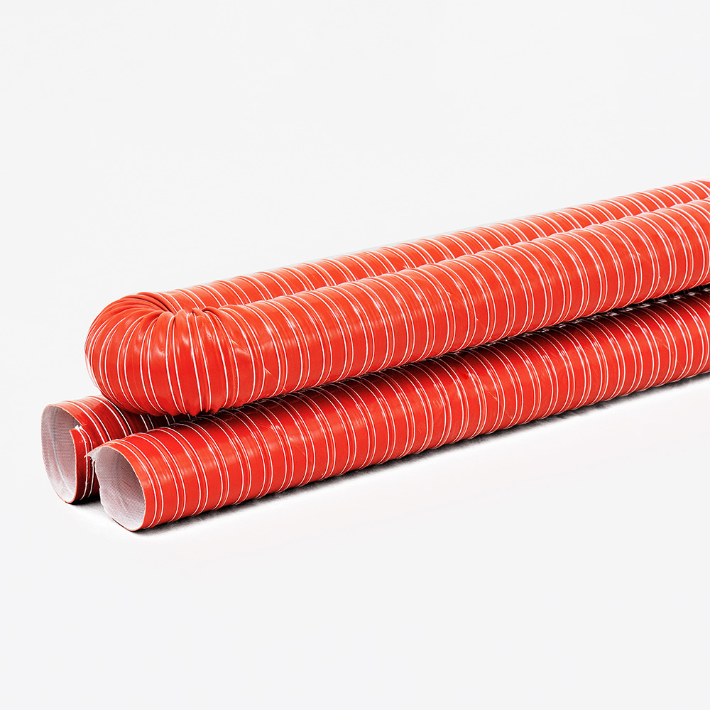 红色矽胶玻布软管